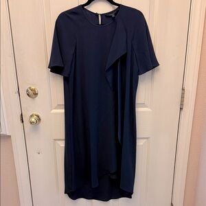 BCBGMaxAzria Navy High Low Dress